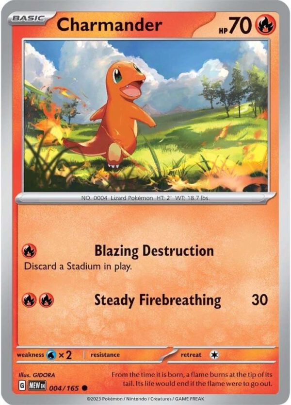 Charmander - 004/165 - 151 MEW English
