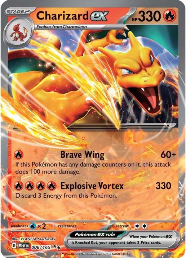 Charizard ex - 006/165 - 151 MEW English