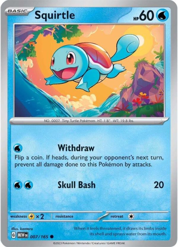 Squirtle - 007/165 - 151 MEW English