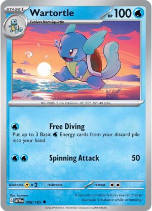 Wartortle - 008/165 - 151 MEW English