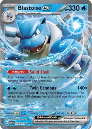 Blastoise ex - 009/165 - 151 MEW English