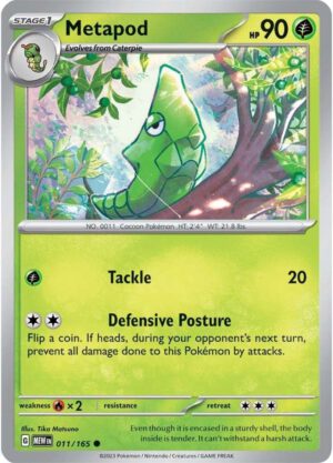 Metapod - 011/165 - 151 MEW English