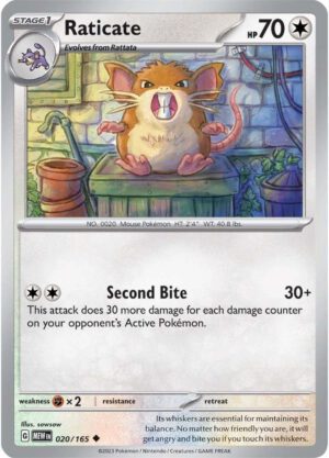 Raticate - 020/165 - 151 MEW English