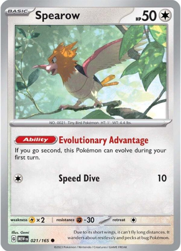 Spearow - 021/165 - 151 MEW English
