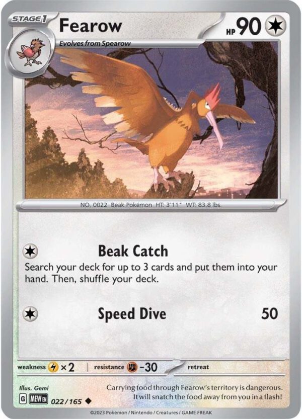 Fearow - 022/165 - 151 MEW English