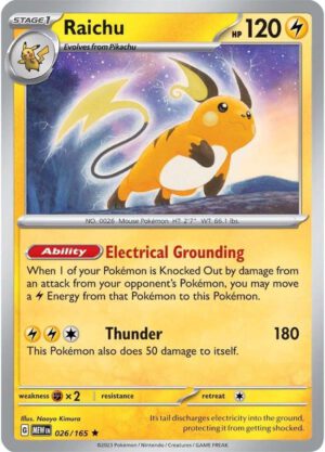 Raichu - 026/165 - 151 MEW English