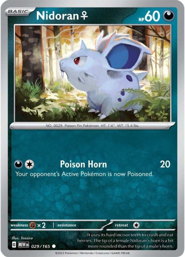Nidoran - 029/165 - 151 MEW English