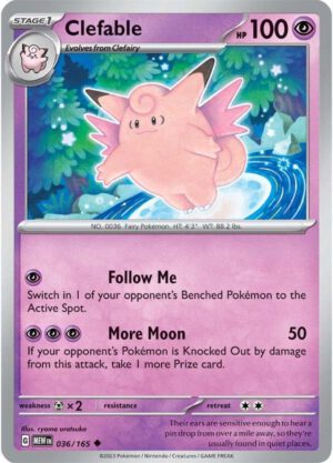 Clefable - 036/165 - 151 MEW English