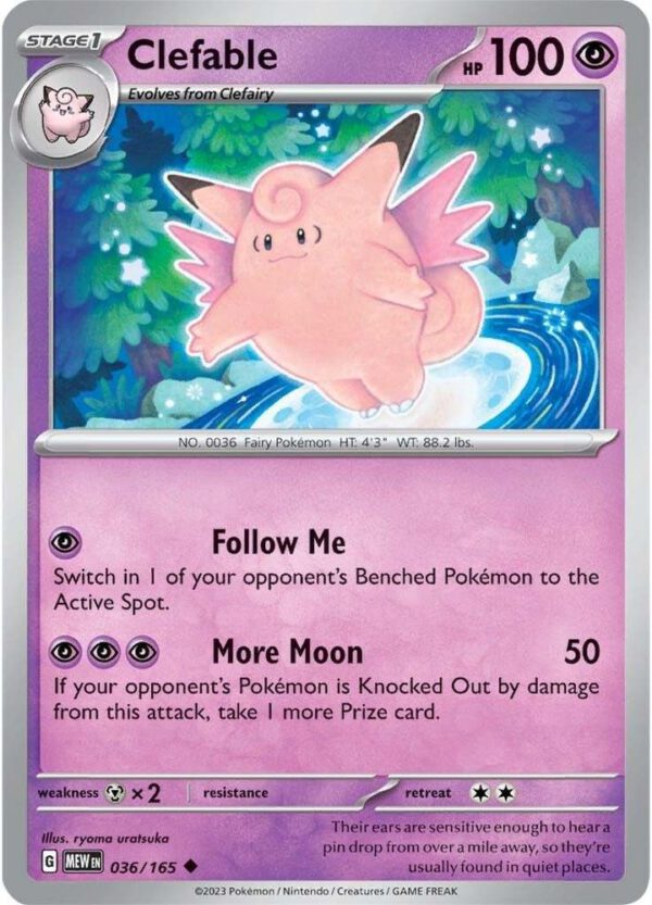 Clefable - 036/165 - 151 MEW English