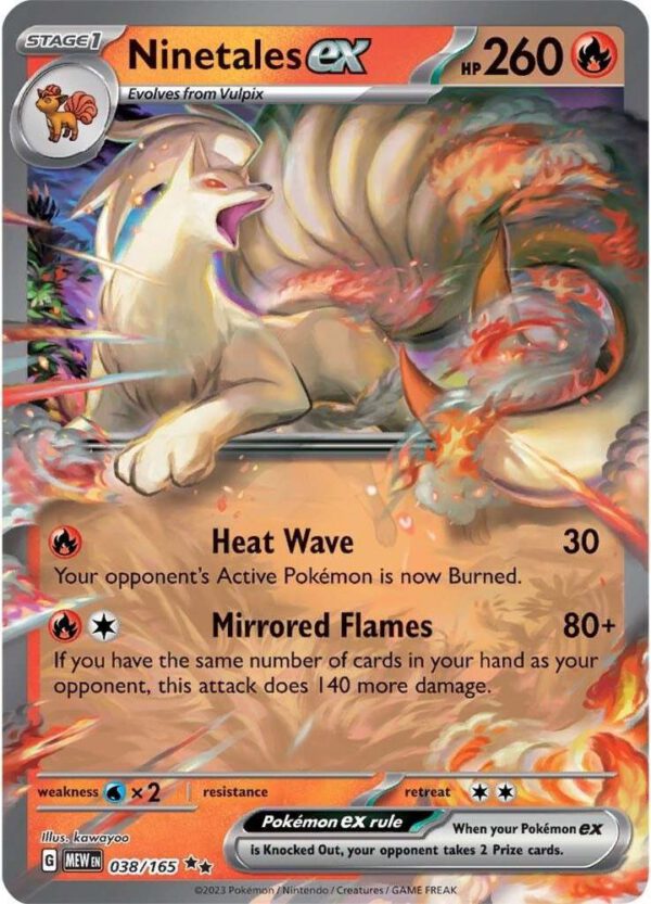 Ninetales ex - 038/165 - 151 MEW English