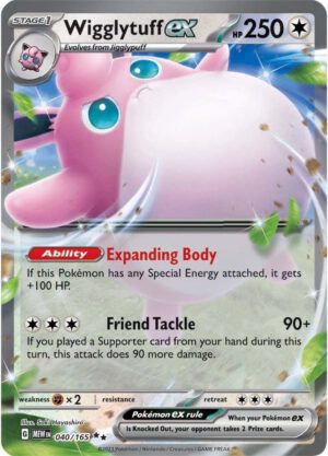 Wigglytuff ex - 040/165 - 151 MEW English