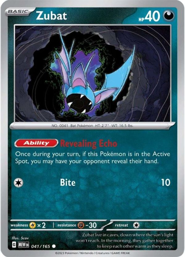 Zubat - 041/165 - 151 MEW English