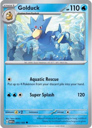 Golduck - 055/165 - 151 MEW English