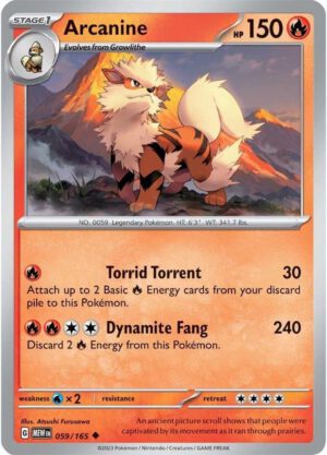 Arcanine - 059/165 - 151 MEW English