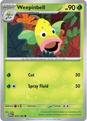 Weepinbell - 070/165 - 151 MEW English