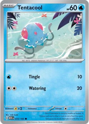 Tentacool - 072/165 - 151 MEW English