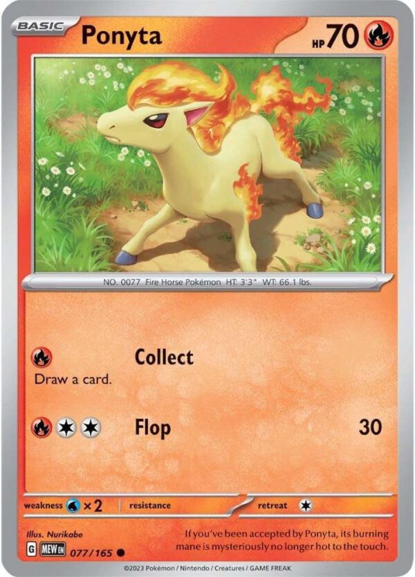 Ponyta - 077/165 - 151 MEW English