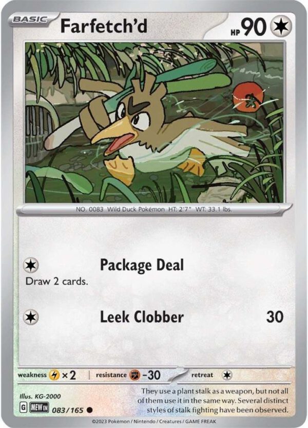 Farfetch'd - 083/165 - 151 MEW English