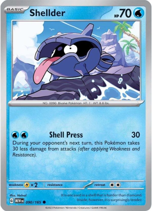 Shellder - 090/165 - 151 MEW English