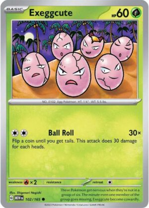Exeggcute - 102/165 - 151 MEW English