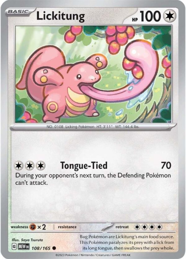 Lickitung - 108/165 - 151 MEW English