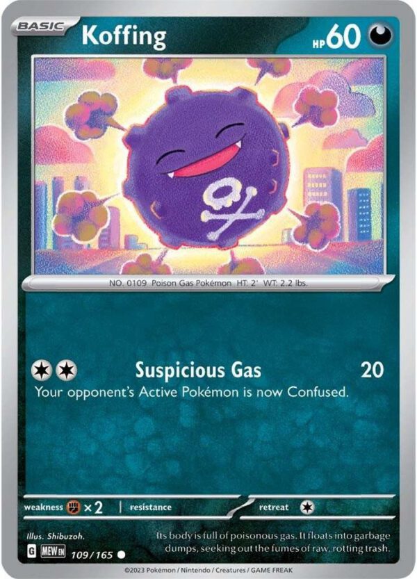 Koffing - 109/165 - 151 MEW English