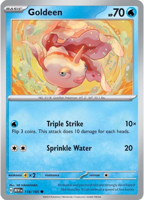 Goldeen - 118/165 - 151 MEW English