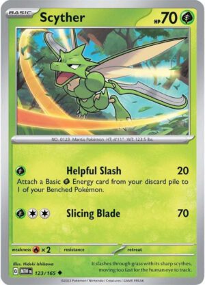 Scyther - 123/165 - 151 MEW English