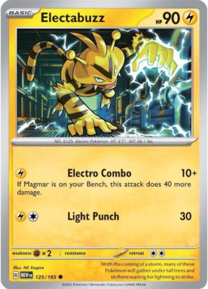 Electabuzz - 125/165 - 151 MEW English