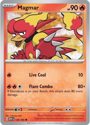 Magmar - 126/165 - 151 MEW English