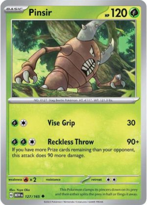 Pinsir - 127/165 - 151 MEW English