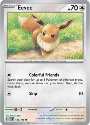 Eevee - 133/165 - 151 MEW English