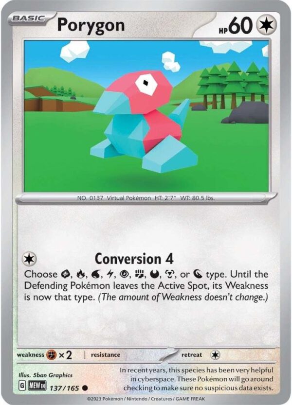 Porygon - 137/165 - 151 MEW English