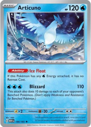 Articuno - 144/165 - 151 MEW English