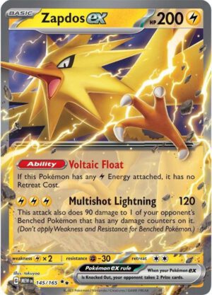 Zapdos ex - 145/165 - 151 MEW English