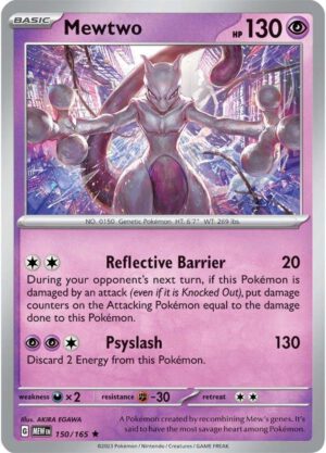 Mewtwo - 150/165 - 151 MEW English